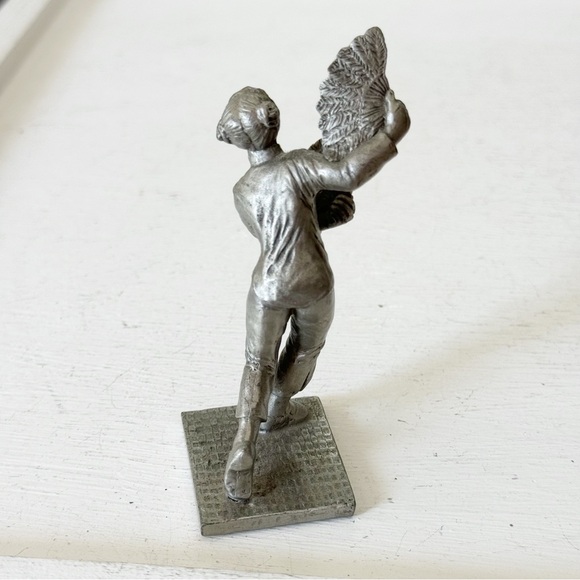Vintage Chinese Fan Dancer Selangor Pewter - Picture 5 of 11